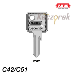 Abus 063 - klucz surowy - do wkładek C42/C51